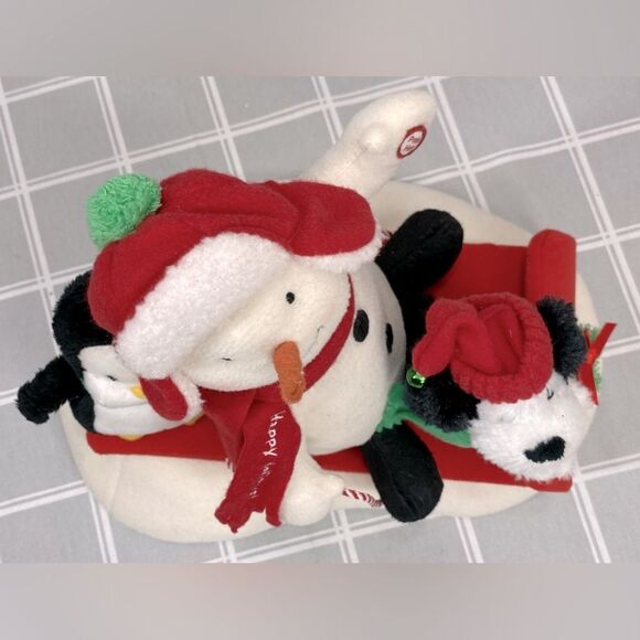 Hallmark 2007 Jingle Pals Sleigh Ride Snowman Penguin & Dog Dancing Singing - Picture 5 of 9